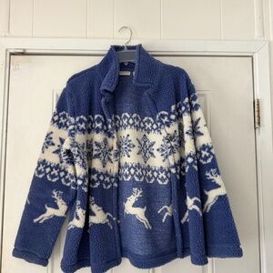 Soft periwinkle White Stag Periwinkle winter cute long sleeve cute sweater Fleec